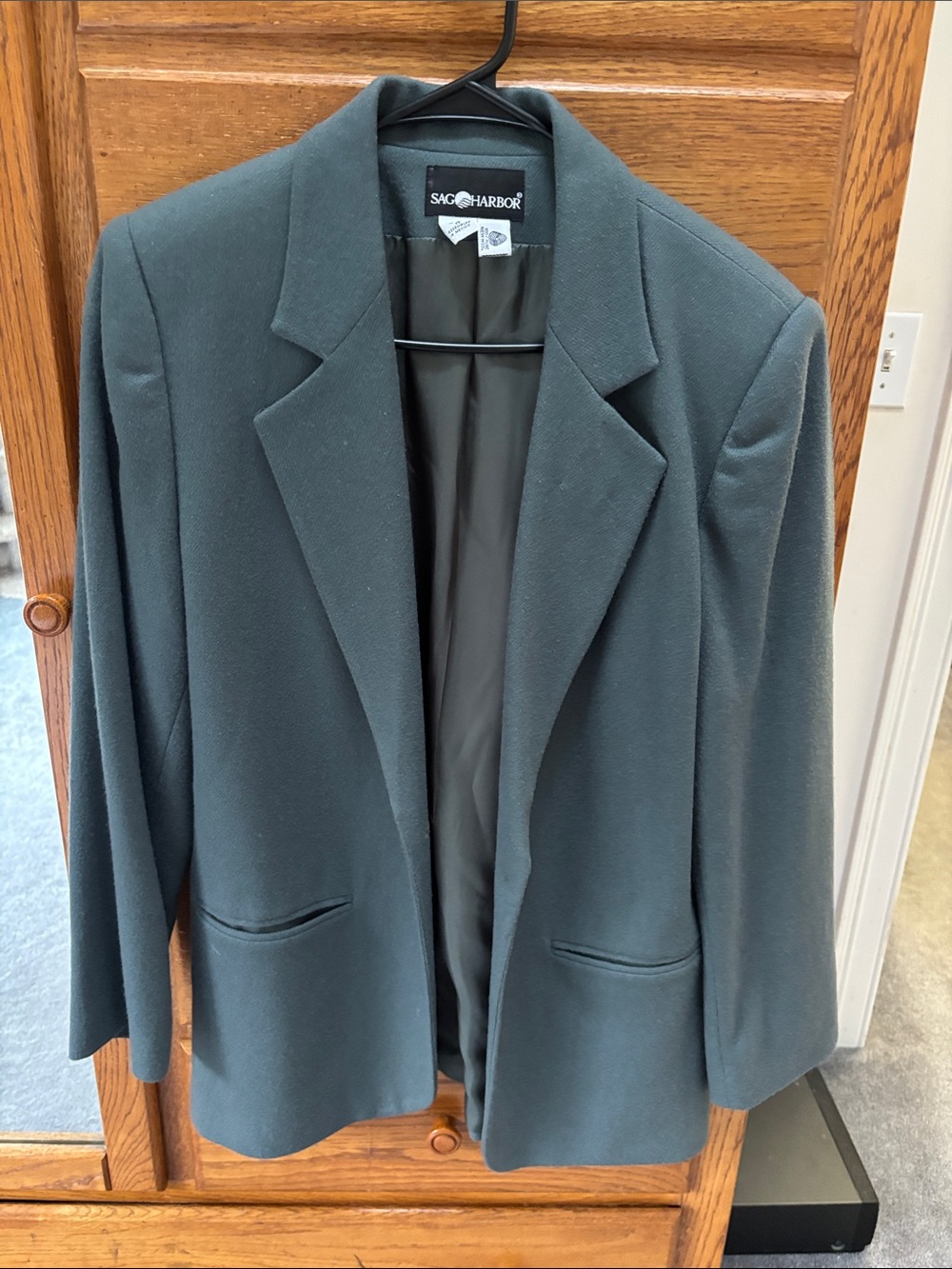 Sag Harbor Women's Forest Green Blazer Jacket